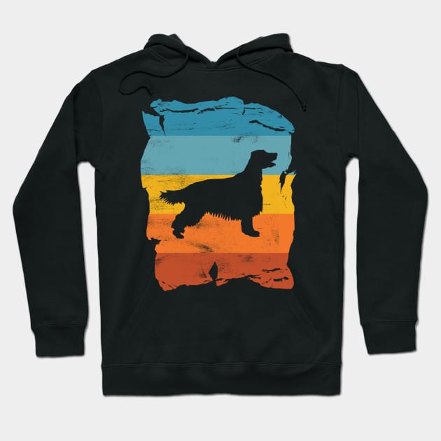 Irish Setter Distressed Vintage Retro Silhouette Hoodie by DoggyStyles